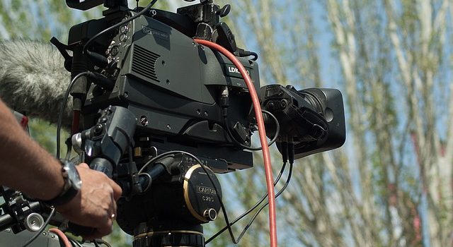 Caméra pendant un tournage de film