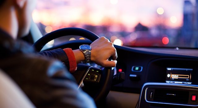 chauffeur particulier dans une voiture