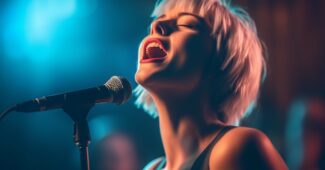 femme en train de changer qui gagne de l'argent avec sa voix